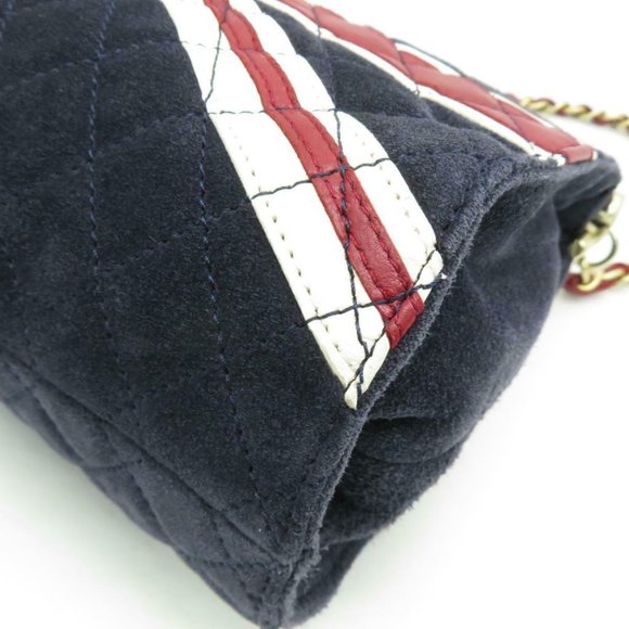 ❌SOLD❌Chanel UK Flag Union Jack Shoulder Navy bag - Picture 8 of 13